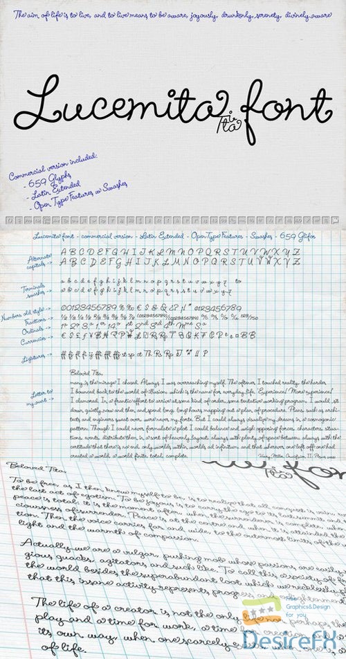 Lucemita - Handwritten Calligraphic Typeface