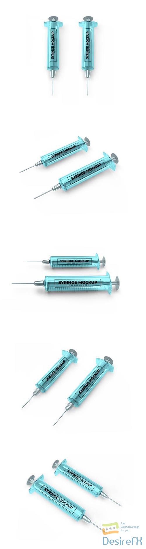Medical syringe mockup