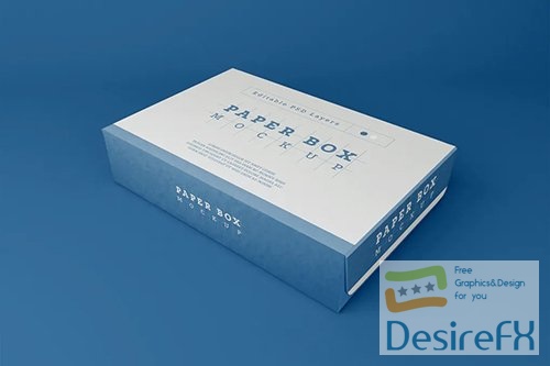 Paper Box Packaging Mockup AP6WMKM
