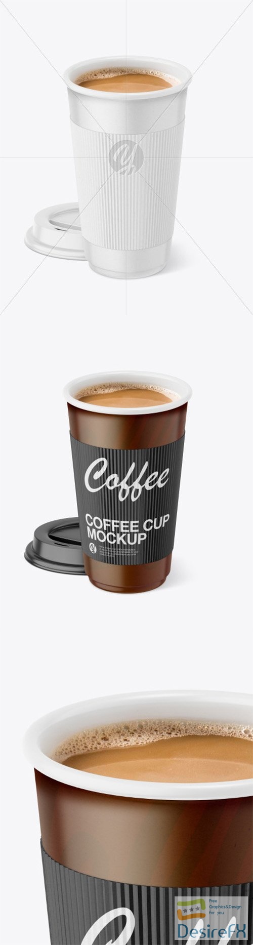 Paper Coffee Cup With Holder Mockup 78493 TIF