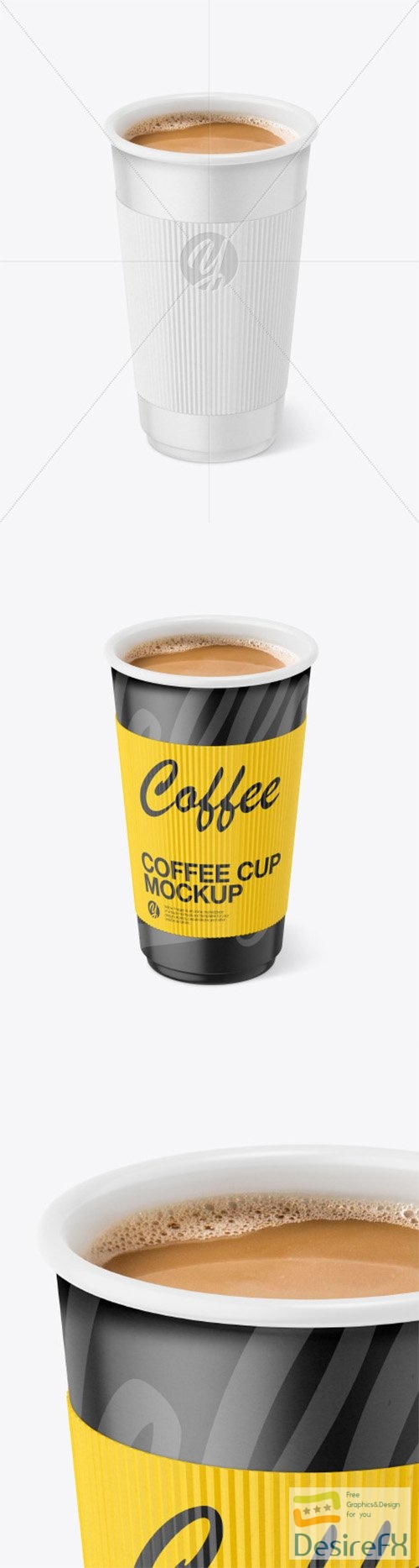 Paper Coffee Cup With Holder Mockup 78693 TIF