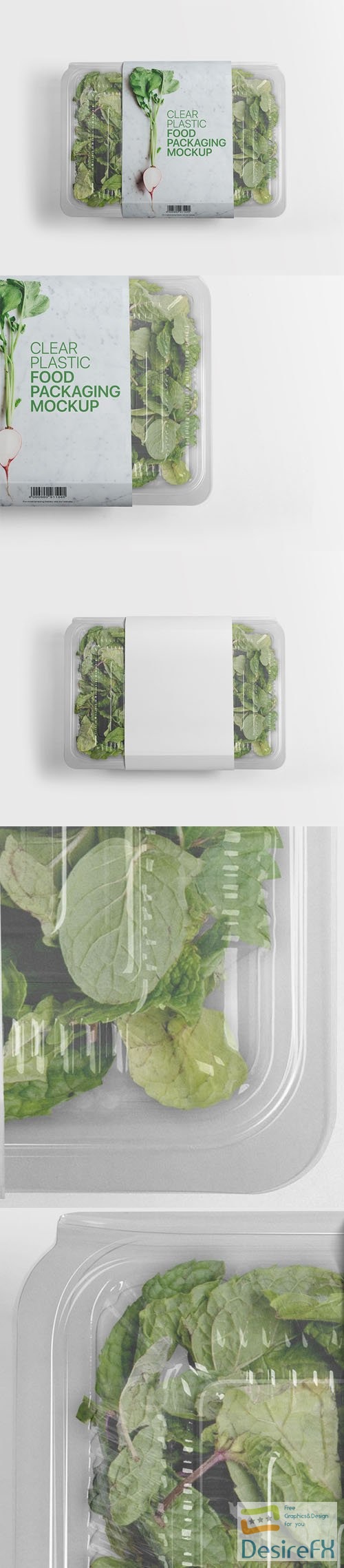 Plastic Food Packaging PSD Mockup Template