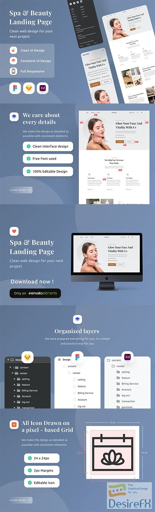 Spa &amp; Beauty Landing Page