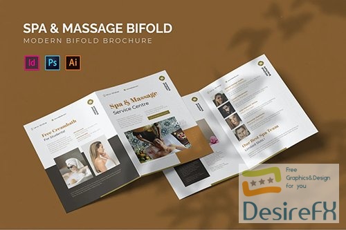 Spa &amp; Massage - Bifold Brochure