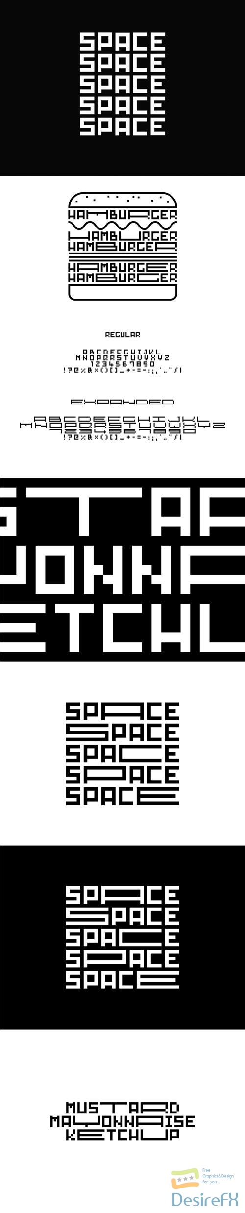 SpaceType - Blocky Sans Serif Font 2-Weights