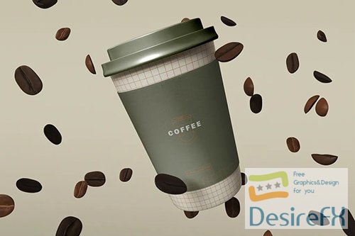 Take Away Coffee Cup Mockup G4J5WLL