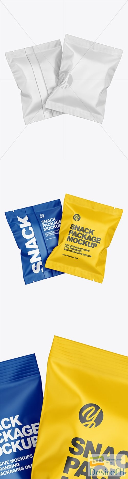 Two Matte Snack Package Mockup 78933 TIF