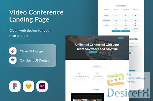 Video Conference Landing Page