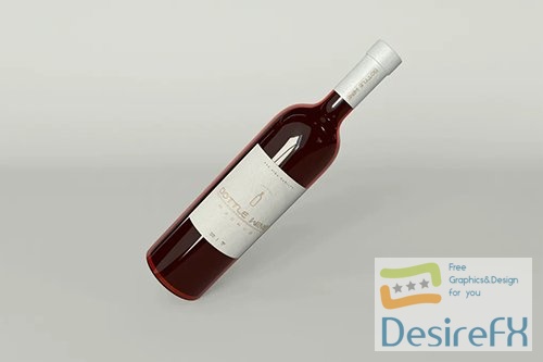 Wine Bottle Mockup D8USYXB