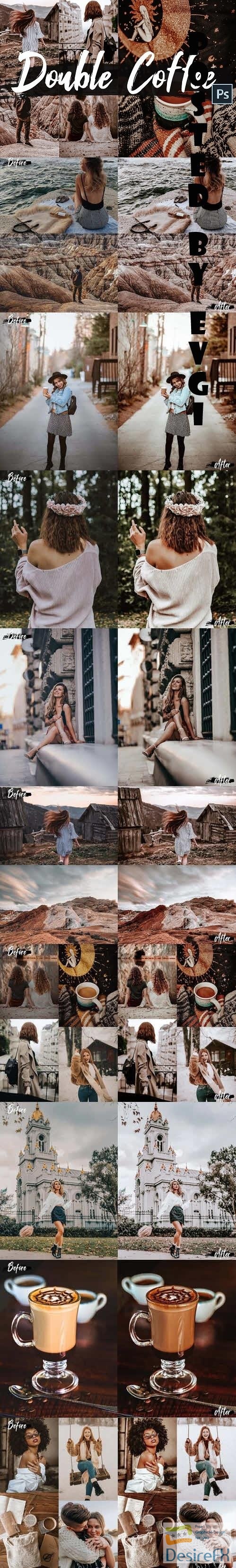 05 Double Coffee Photoshop Actions, ACR and LUT presets - 429531