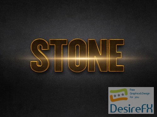 3D Gold Text Effect PSD Design Template vol 4