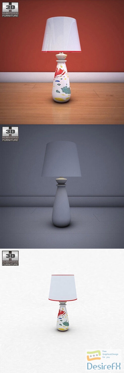 Ashley Mell Table Lamp 3D Model