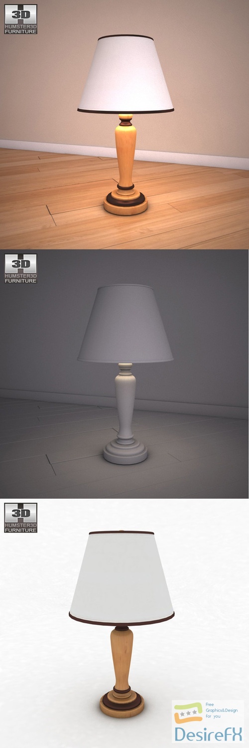 Ashley Stages Table Lamp 3D Model