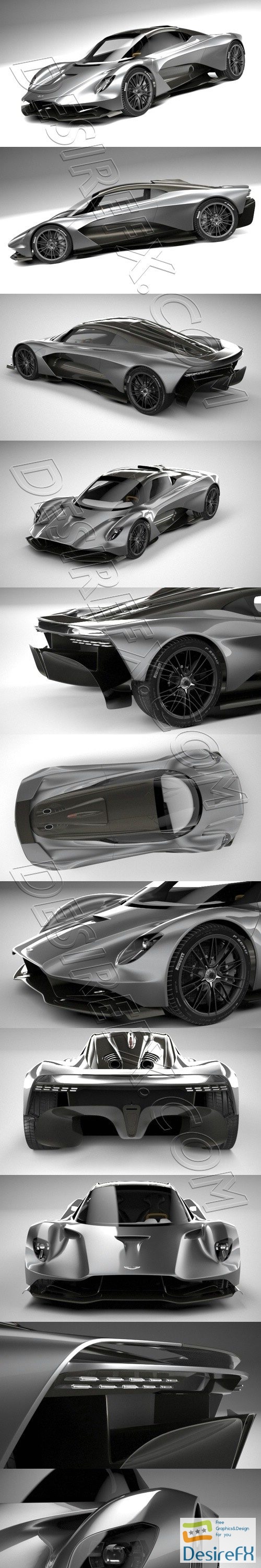 Aston Martin Valhalla 2020 3D Model