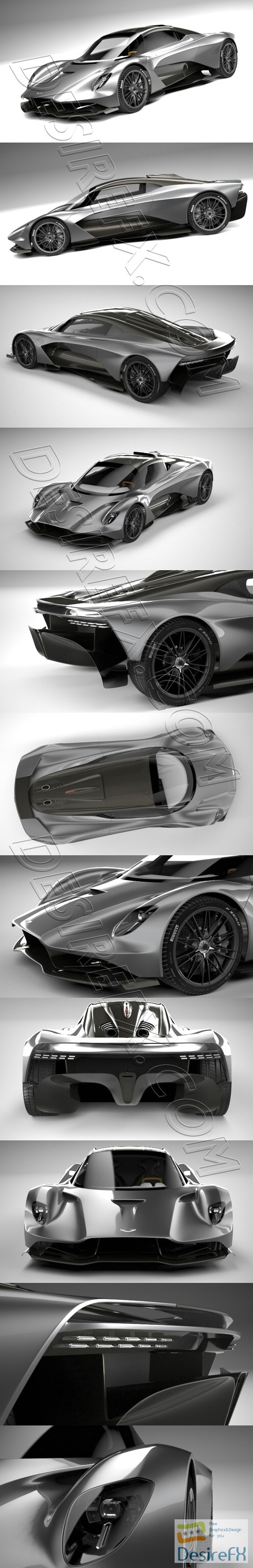 Aston Martin Valhalla 2020 3D Model
