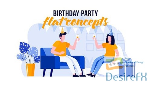 Birthday Party - Flat Concept 31778003