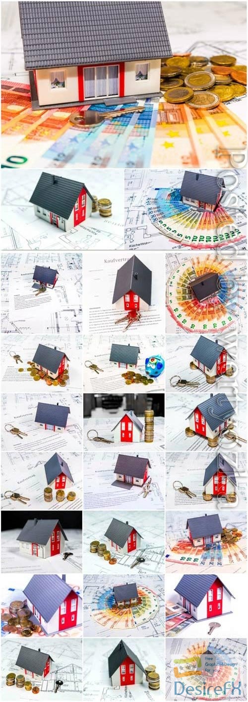 Concept architecture house and buying a house stock photo