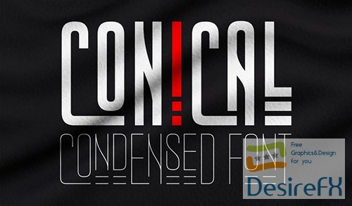 Conical Condensed Font