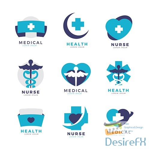 Creative nurse logo templates