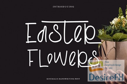 Easter Flowers Font
