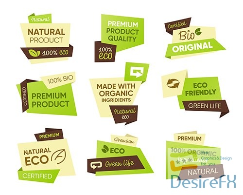 Eco food tags set