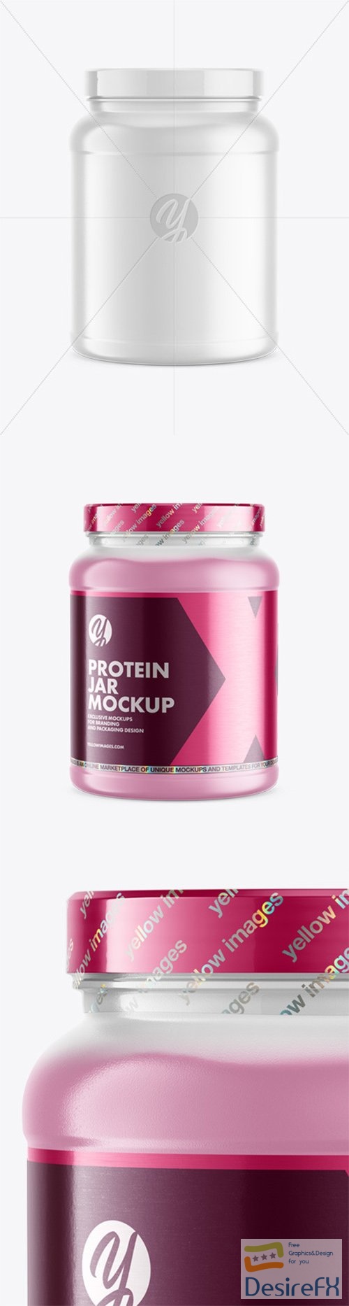 Frosted Protein Jar Mockup 82081 TIF