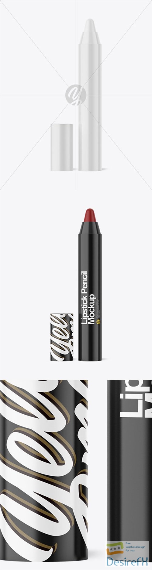 Glossy Lipstick Pencil Mockup 82146 TIF