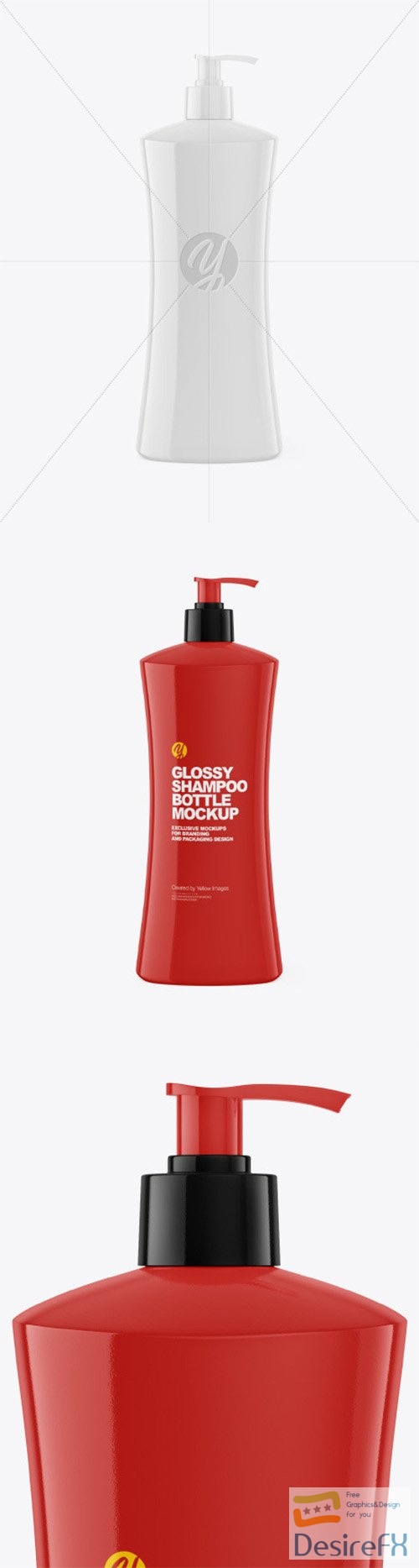 Glossy Shampoo Bottle Mockup 82046 TIF