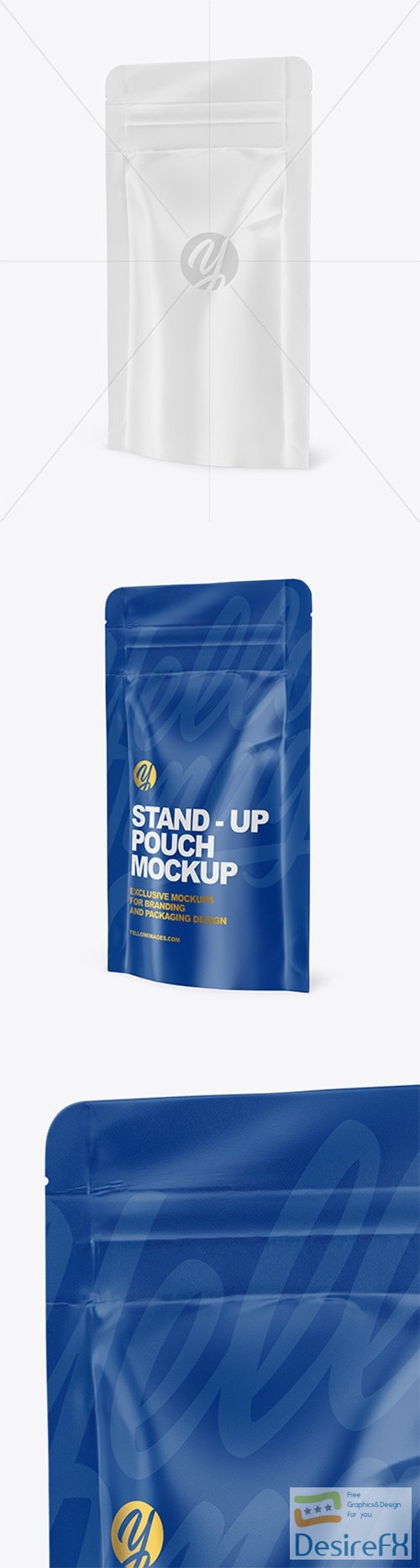 Glossy Stand-Up Pouch Mockup 81843 TIF