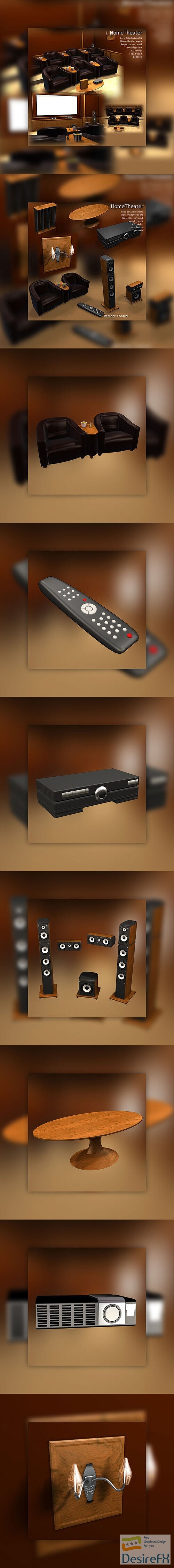 Home Theater 3D Model