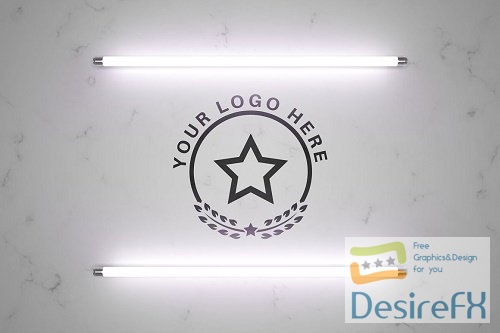 Logo in light - mockup template - 6107954