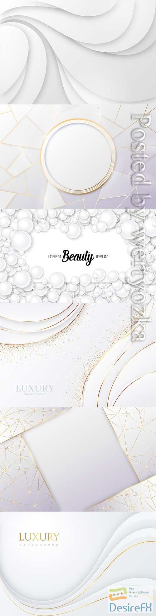 Luxury white abstract vector background