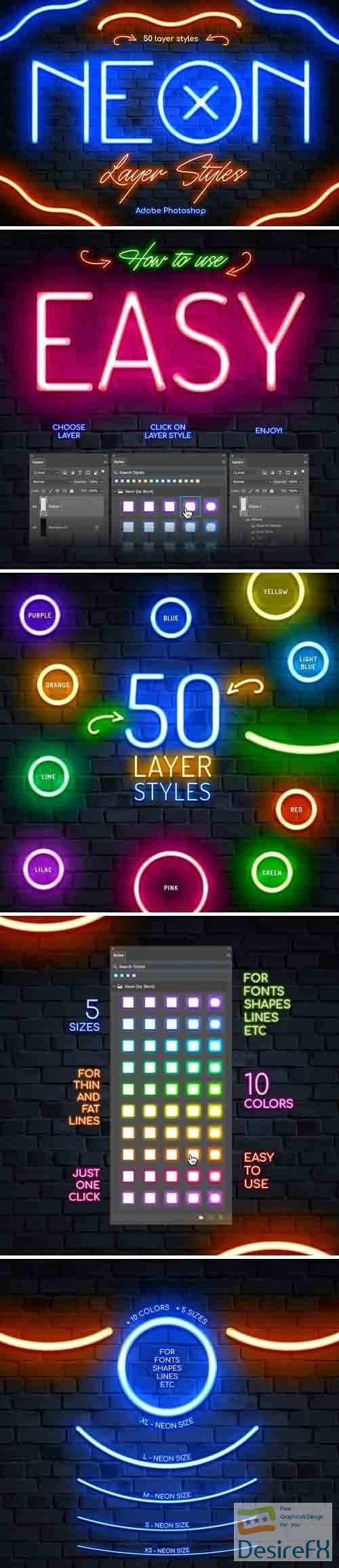 Neon Photoshop Layer Styles