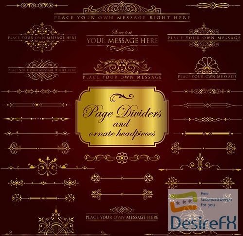 Page dividers psd design templates