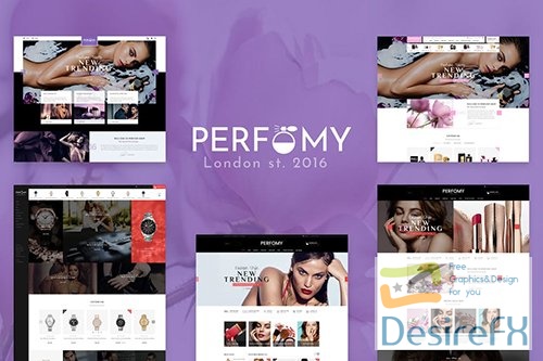 Perfomy - Perfume / Jewelry / Accessories PSD Template 16724848