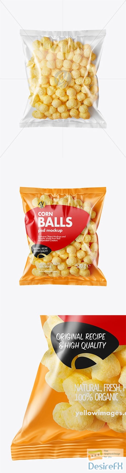 Plastic Bag With Corn Balls Mockup 79794 TIF