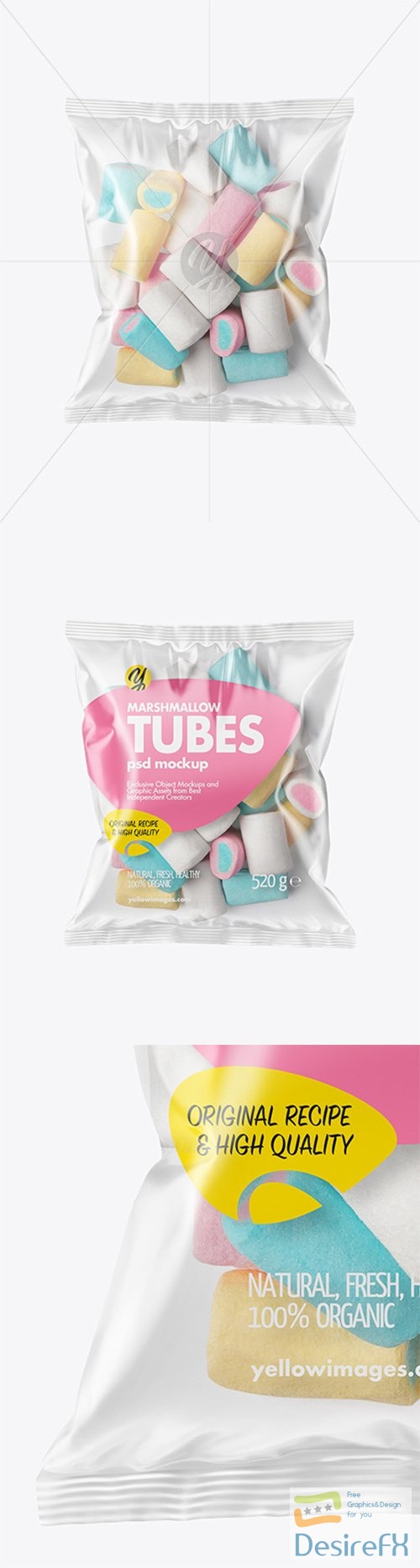 Plastic Bag With Marshmallows Mockup 79594 TIF