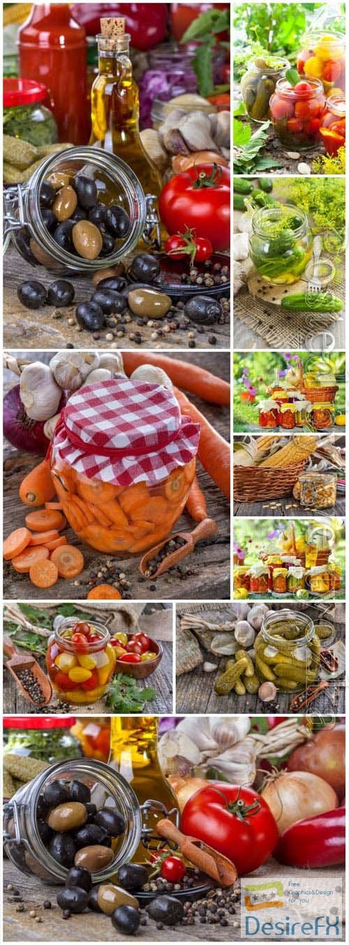 Preservation of vegetables stock photo