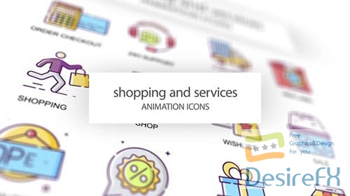 Shopping &amp; Services - Animation Icons 31339571
