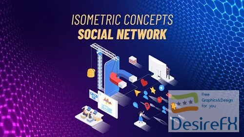 Social network - Isometric Concept 31693818