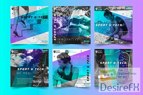 Sport and tech instagram posts