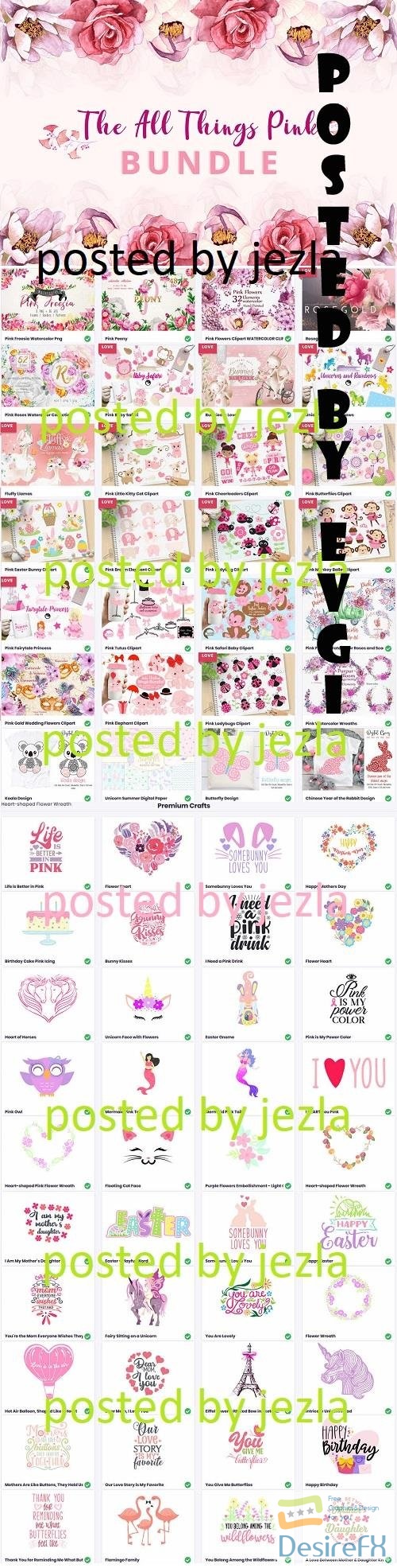The All Things Pink Bundle - Premium Graphics and Crafts