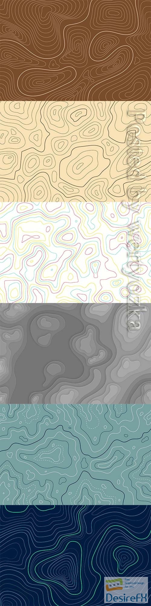 Topographic map wallpaper vector background