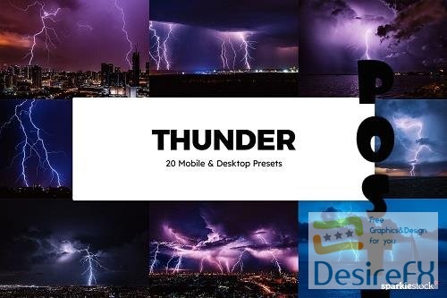 20 Thunder Lightroom Presets &amp; LUTs  - 6182677