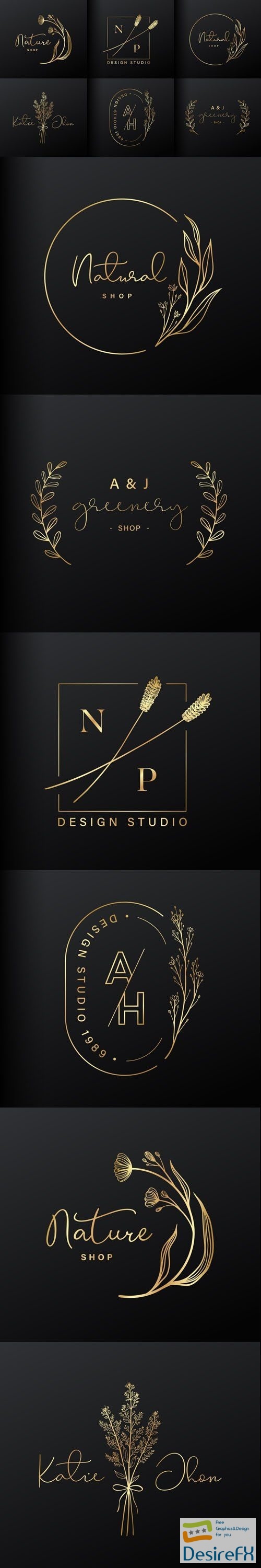 6 Luxury Logo Design Vector Collection for Branding and Coporate Identity