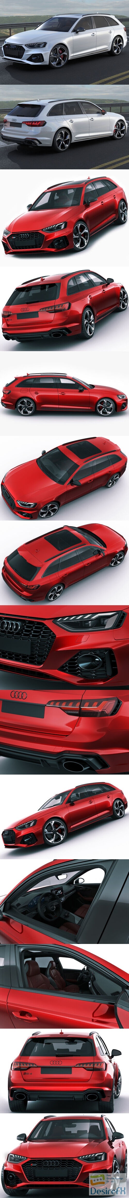 Audi RS4 Avant 2020 3D Model
