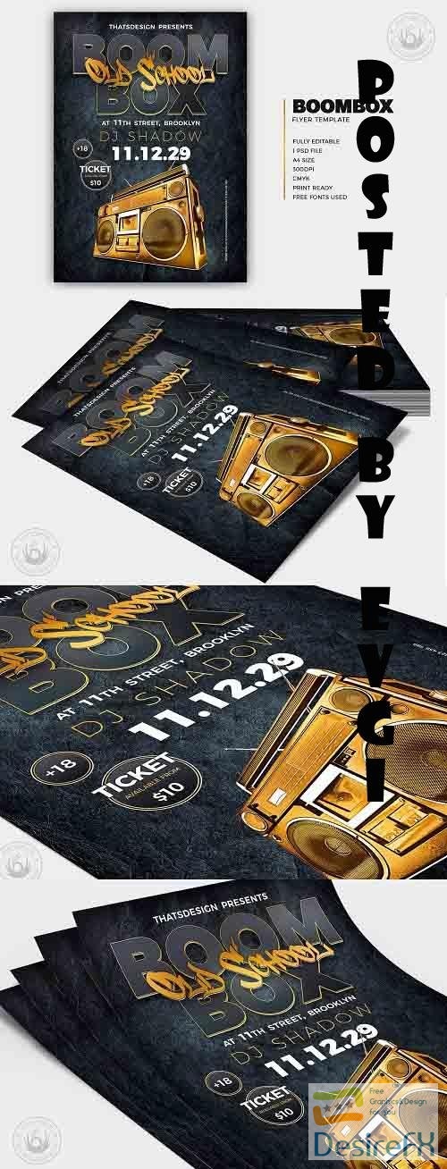 Boombox Flyer Template V2 - 6195175