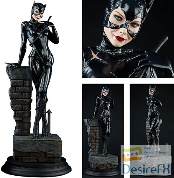Catwoman Cutted DC Comics 3D Print