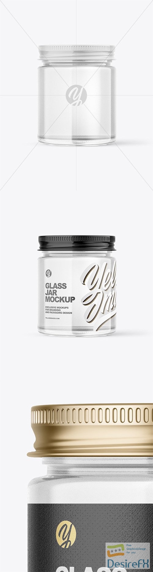 Clear Glass Jar Mockup 79897 TIF