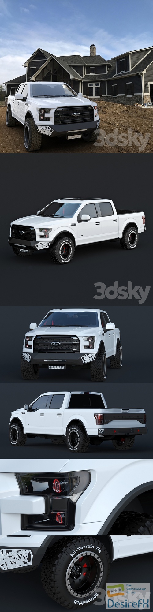 Ford F150 Raptor with tuning from ARE  3D Model
